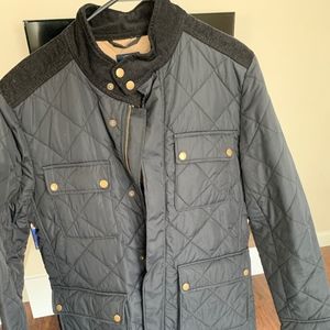 J-Crew Black Quilted Greyson Jacket Medium